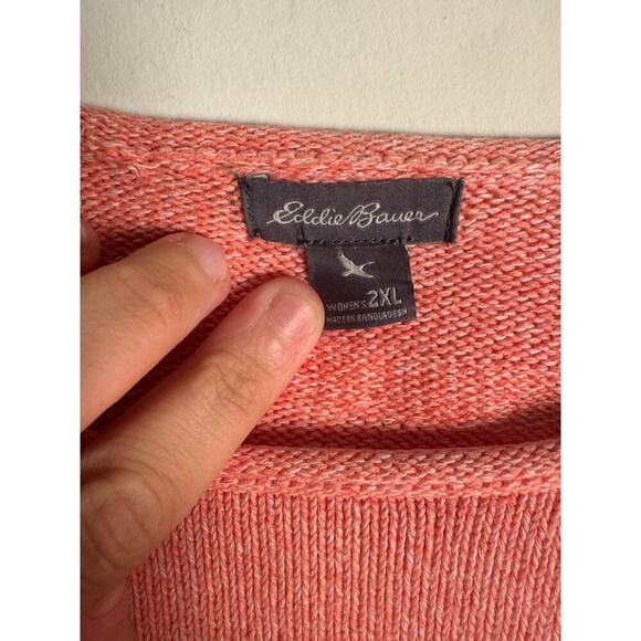 Eddie Bauer Women’s Pullover size 2XL in salmon color - Picture 1 of 6